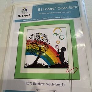 Rainbow Bubble Boy Cross Stitch Kit Bilrost #R075 Rainbow bubble boy 1 New